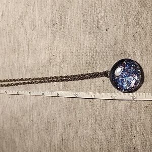 Dichroic Art Glass Pendant Necklace